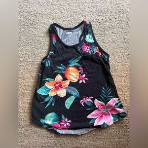 Old Navy Floral tank top kids girls size 8!